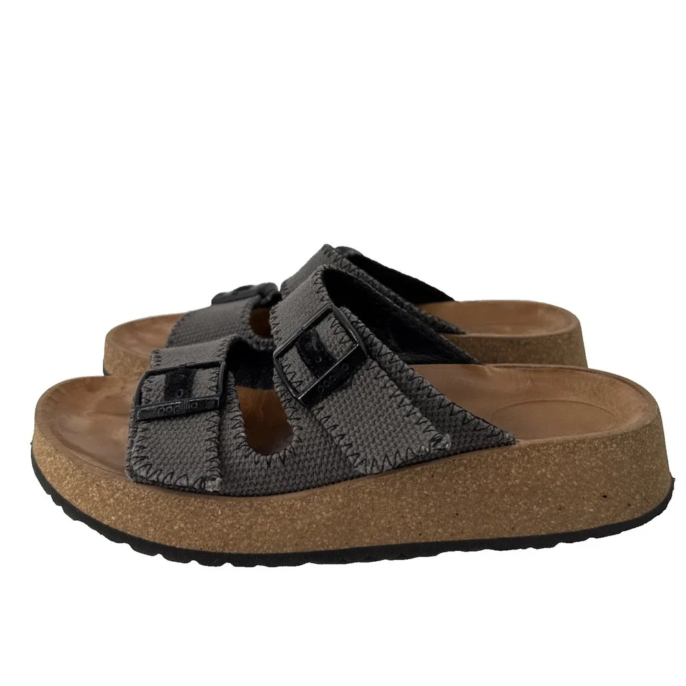 Papillio Birkenstock Arizona Women 40 US 9-9.5 Taupe Platform Sandals Portugal